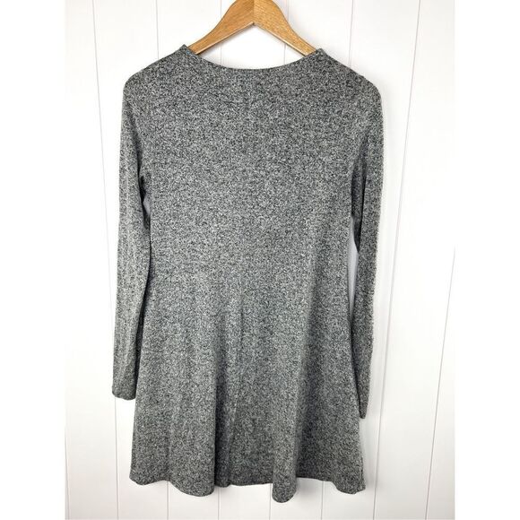 Abercrombie & Fitch Grey Marled Crewneck Long Sleeve Dress Casual Minimalist XS - Picture 5 of 8